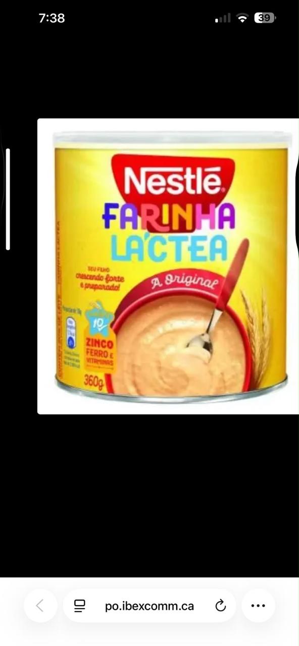 Farinha Nestlé Lactea Lata  360g