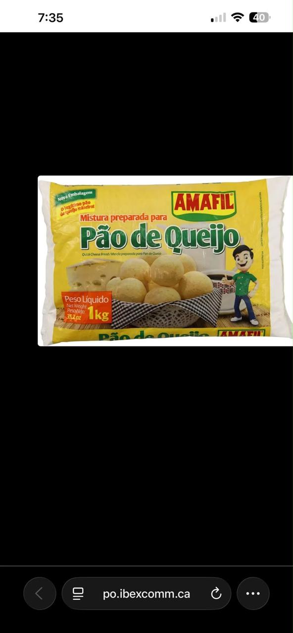Mistura para Pão de Queijo AMAFIL  1KG